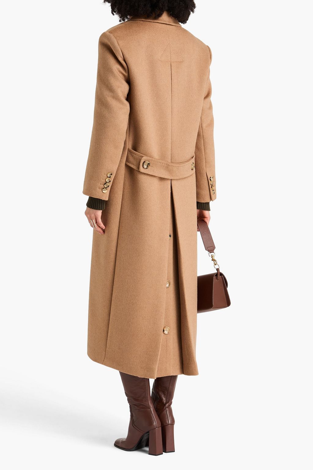 MAX MARA Fungo doppelreihiger Mantel aus Wollfilz