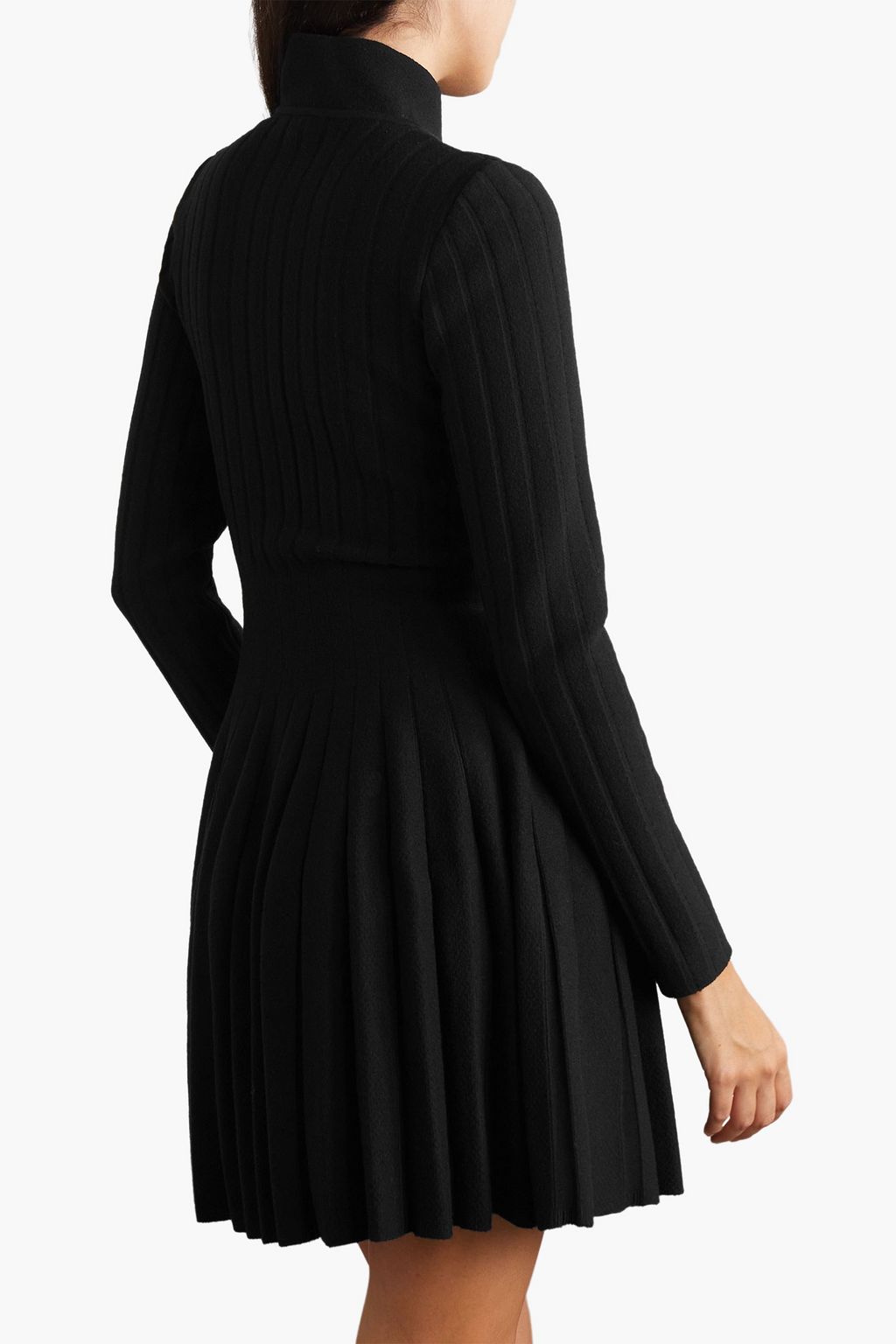 ALAÏA Ribbed wool-blend mini dress