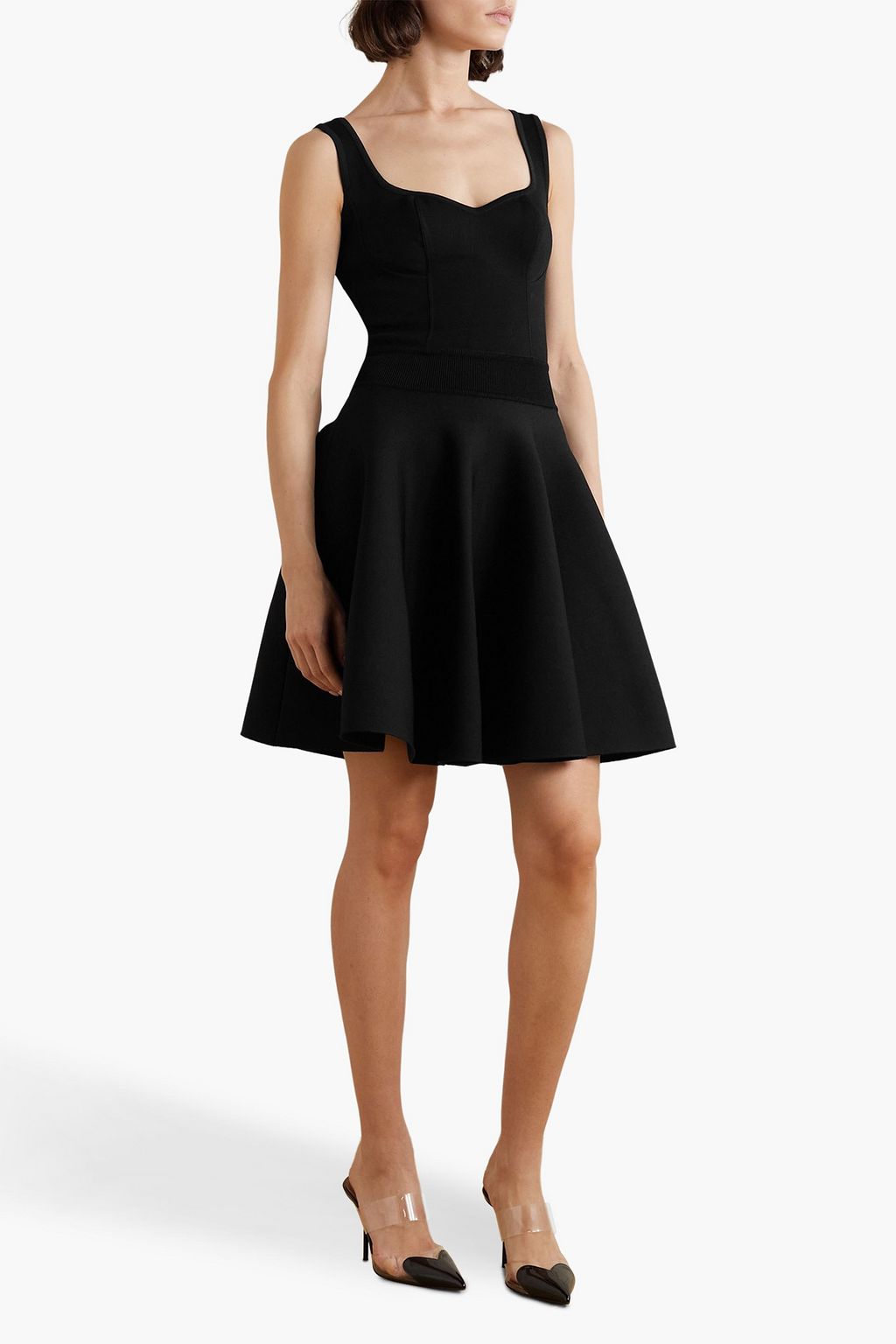 ALAÏA Fluted knitted mini dress
