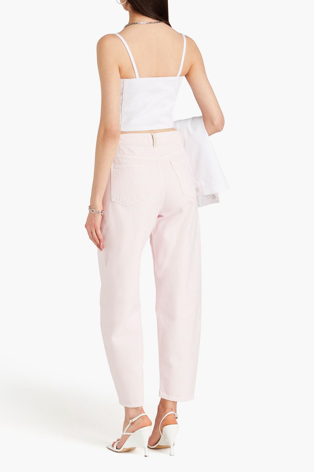 WANDLER Chamomile high-rise tapered jeans