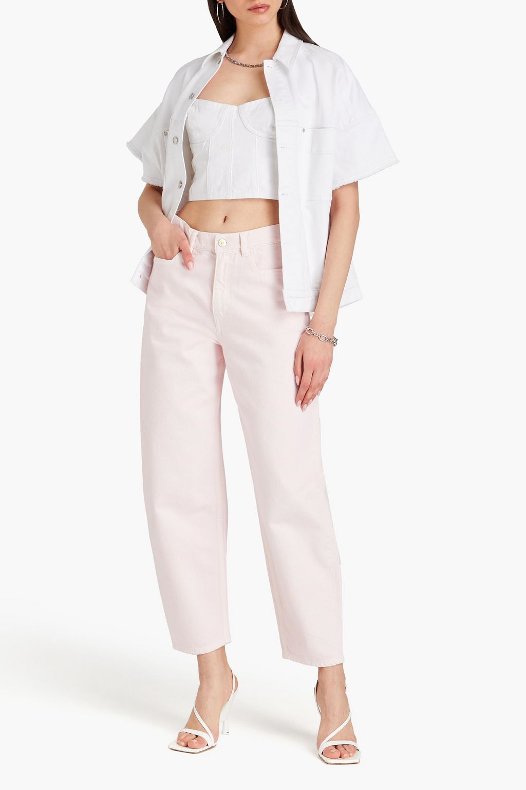 WANDLER Chamomile high-rise tapered jeans