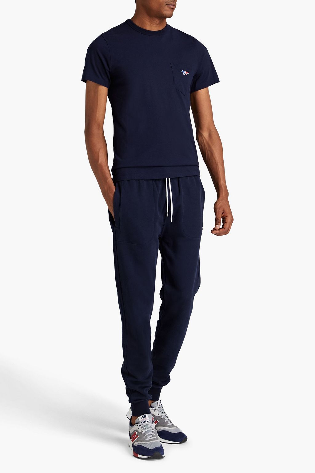 MAISON KITSUNÉ French cotton-terry sweatpants
