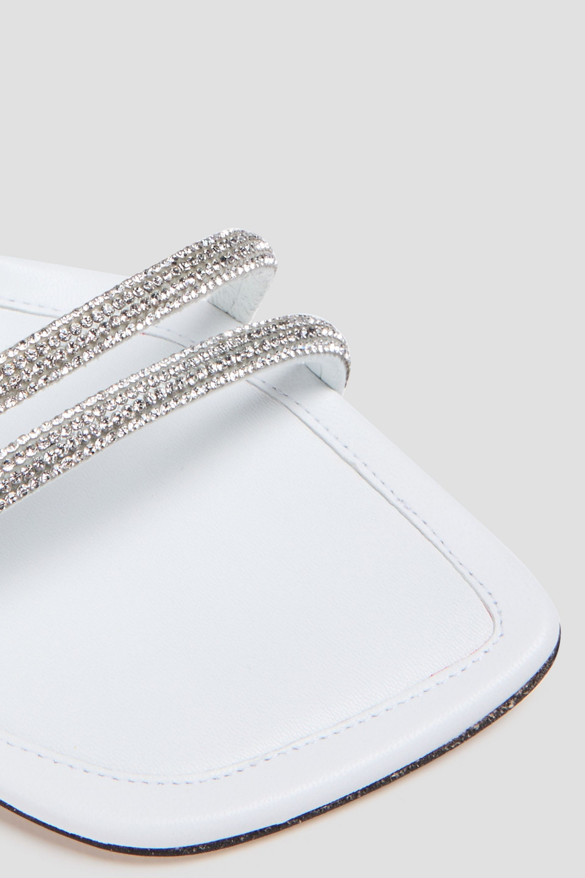 WANDLER Julio crystal-embellished leather sandals
