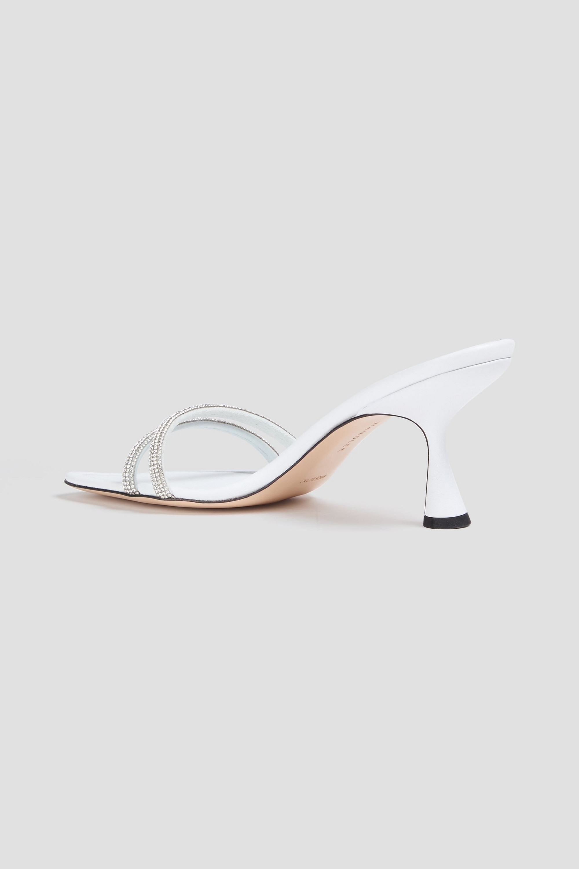 WANDLER Julio crystal-embellished leather sandals