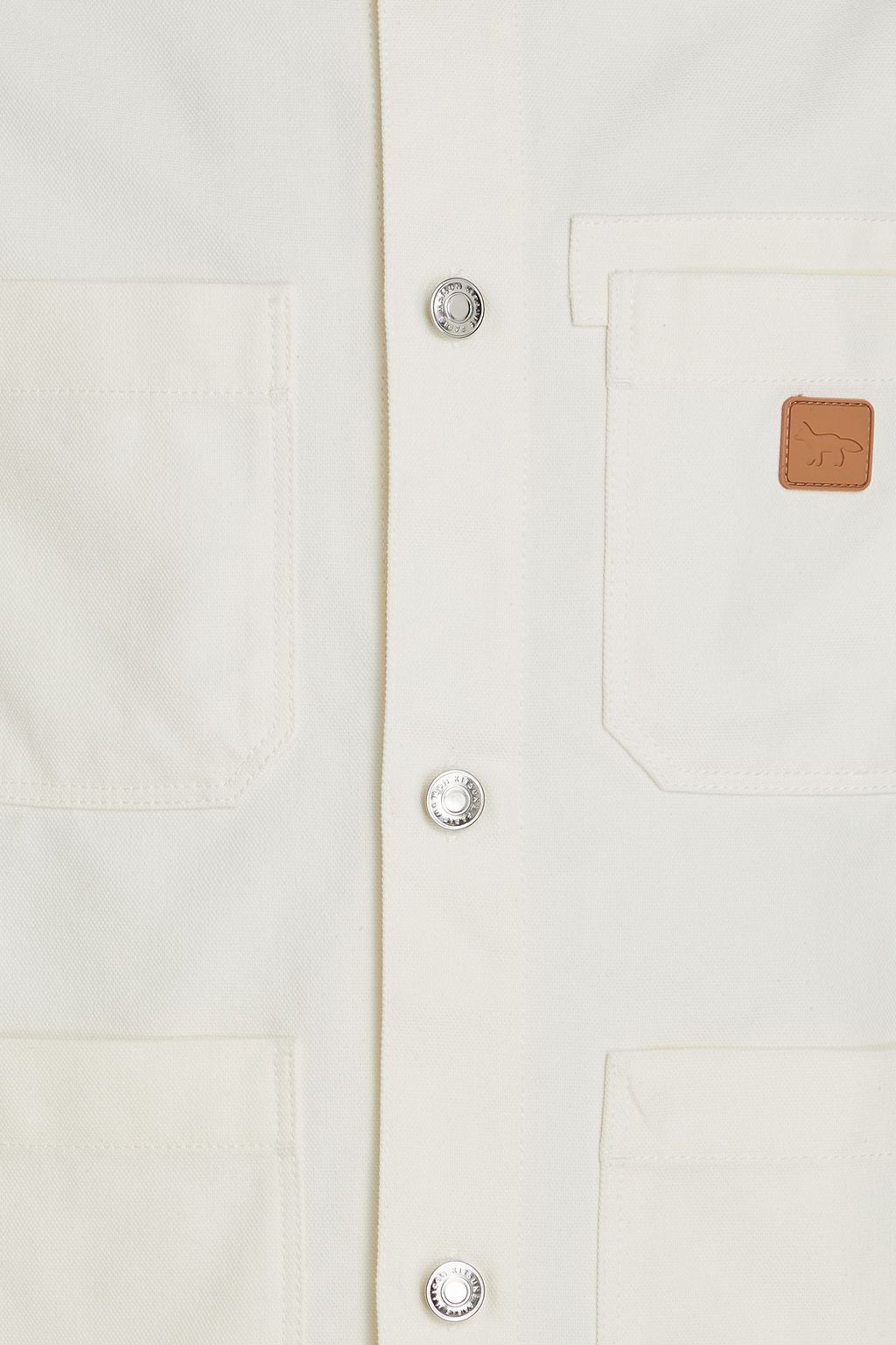 MAISON KITSUNÉ Appliquéd cotton-blend field jacket