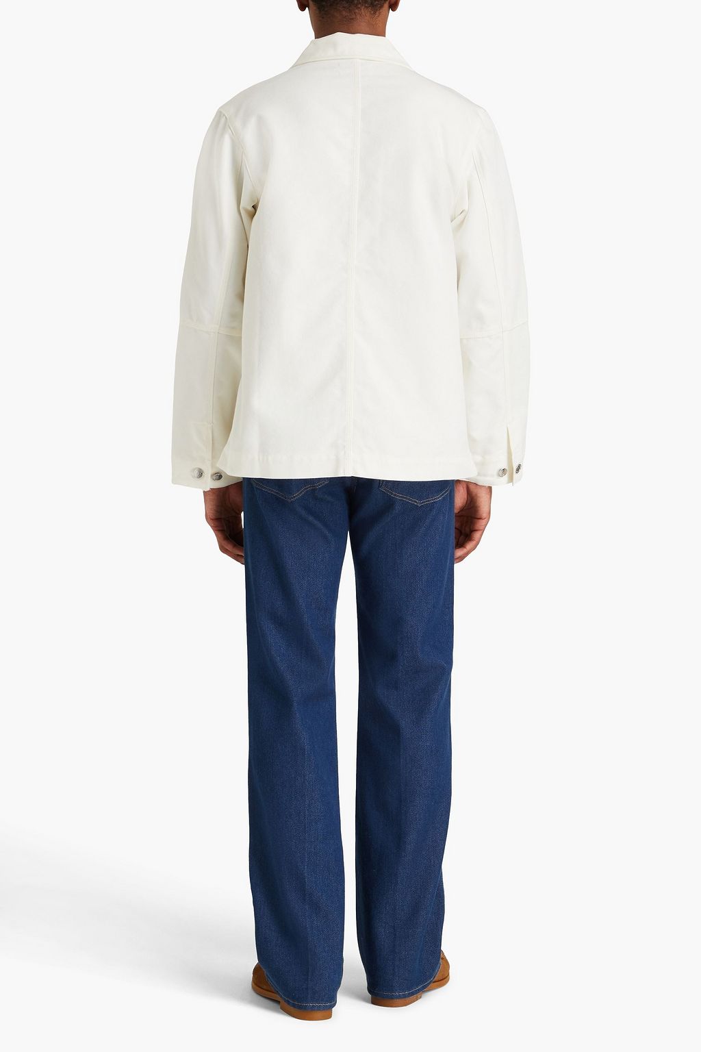 MAISON KITSUNÉ Appliquéd cotton-blend field jacket