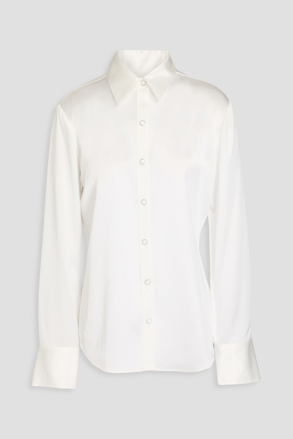 Rag & Bone Antonia Satin Shirt In White