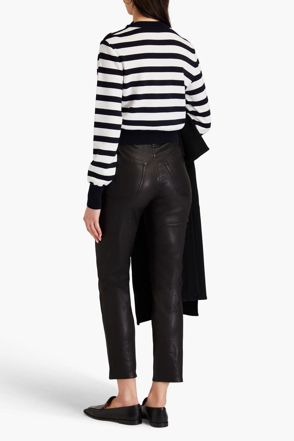 RAG & BONE بنطلون من الجلد بقصة أرجل ضيقة