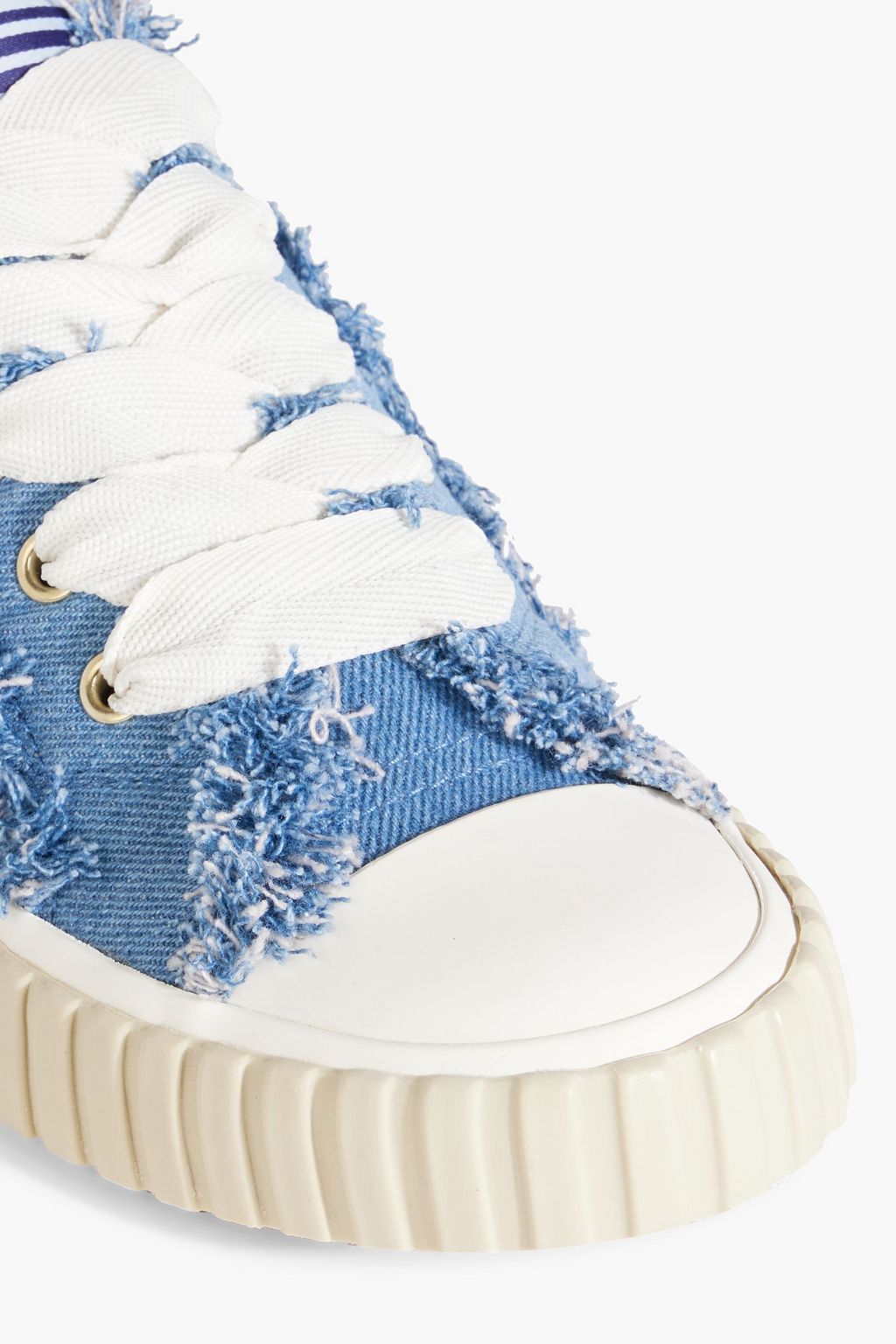 ZIMMERMANN Frayed denim sneakers
