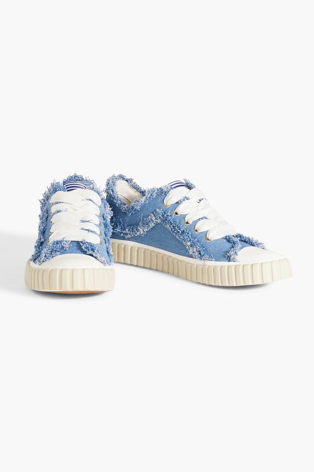 ZIMMERMANN Frayed denim sneakers