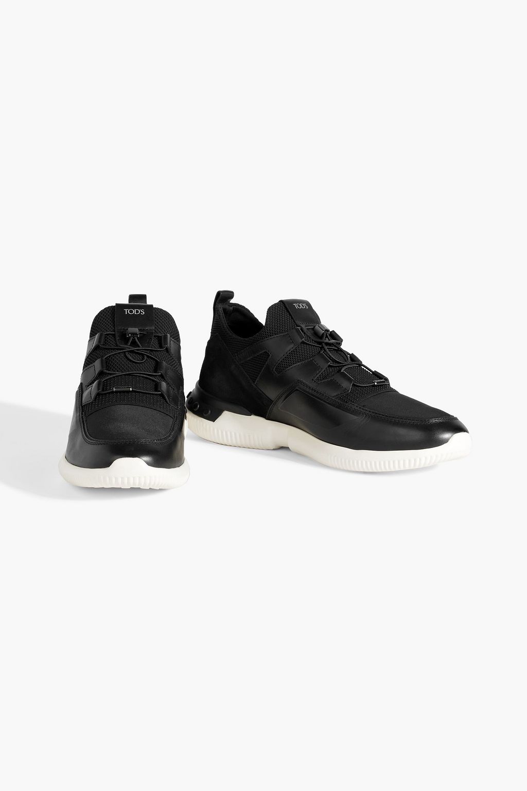 TOD'S Primeknit, neoprene and leather sneakers
