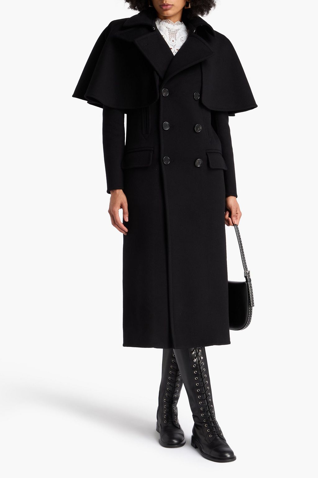 CHLOÉ Double-breasted wool-felt coat