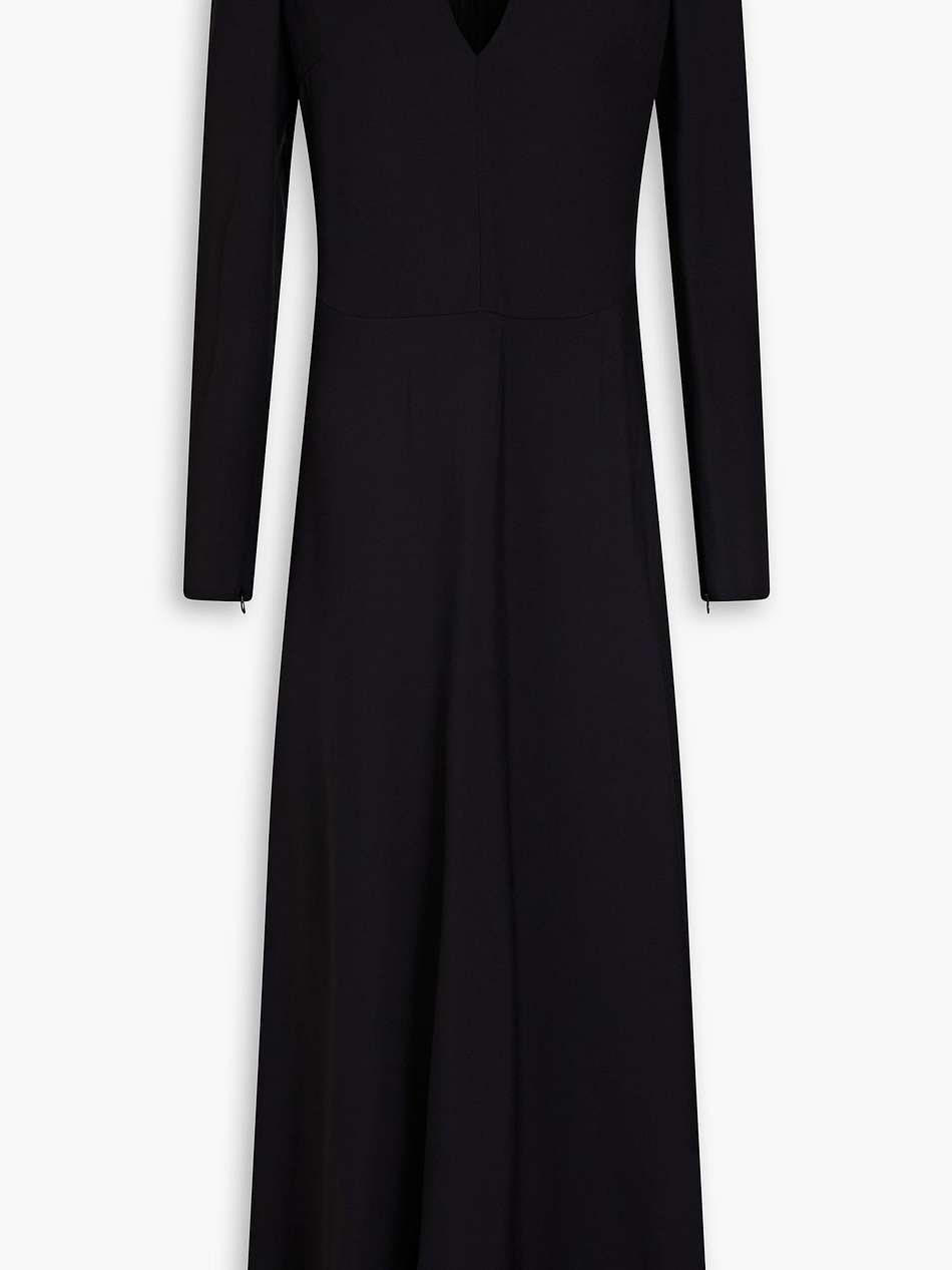 crepe midi dress