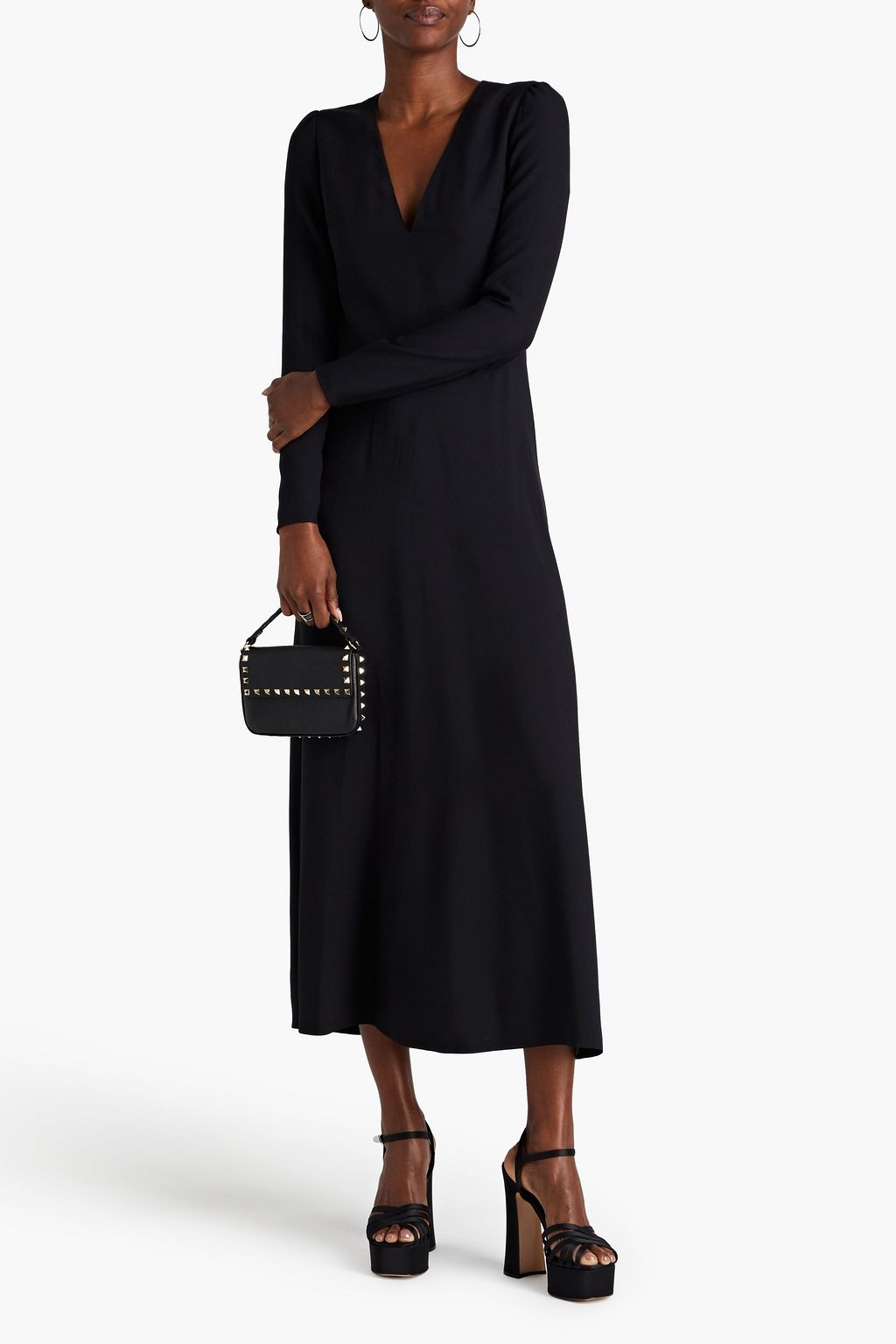 REDVALENTINO Crepe midi dress