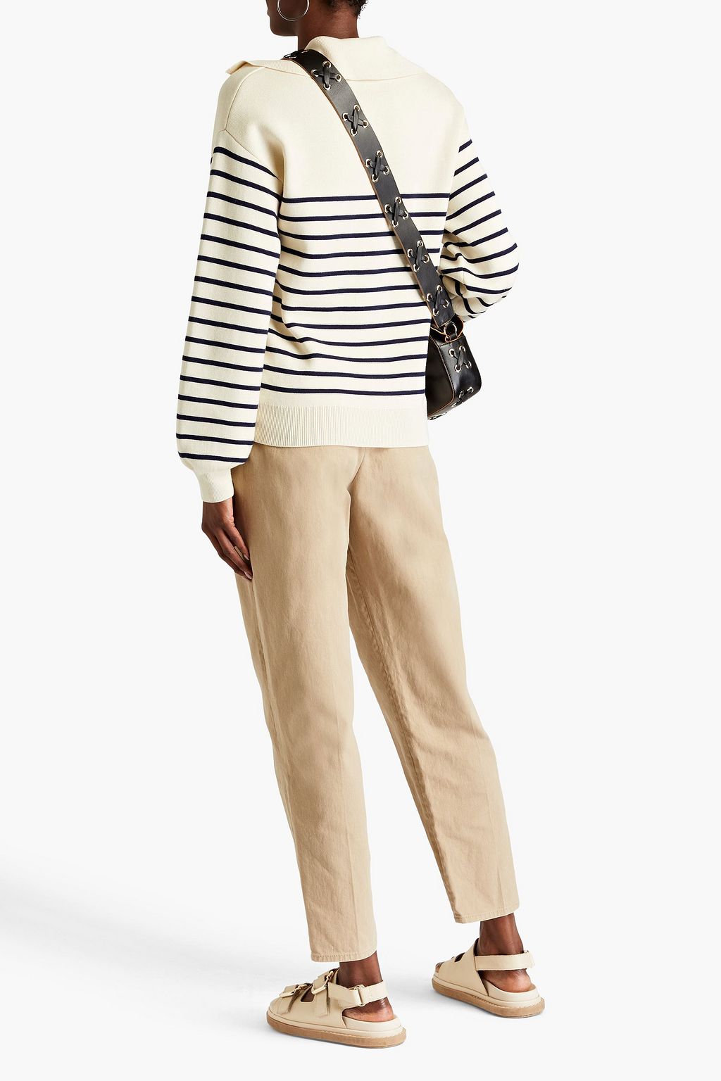 REDVALENTINO Cotton-blend twill tapered pants