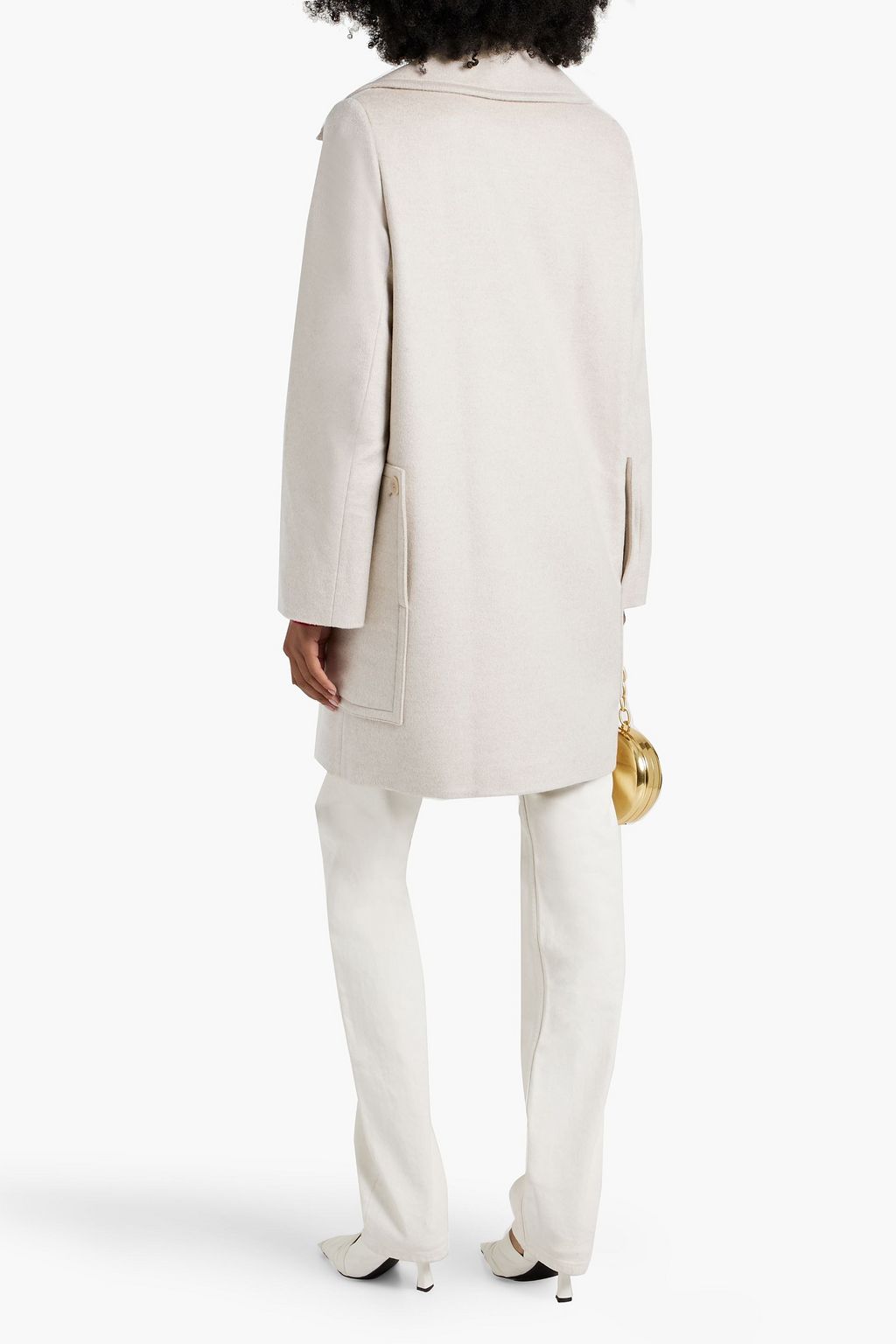 BURBERRY Double-breasted cashmere-felt coat