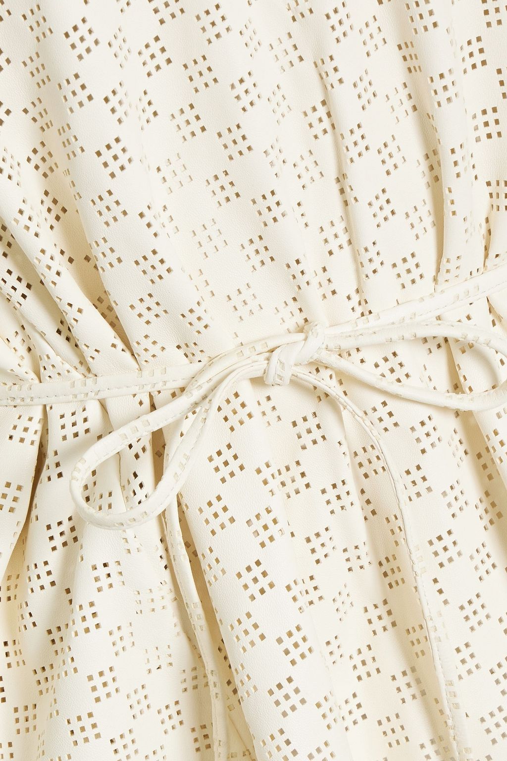 IRO Tilok belted laser-cut leather top