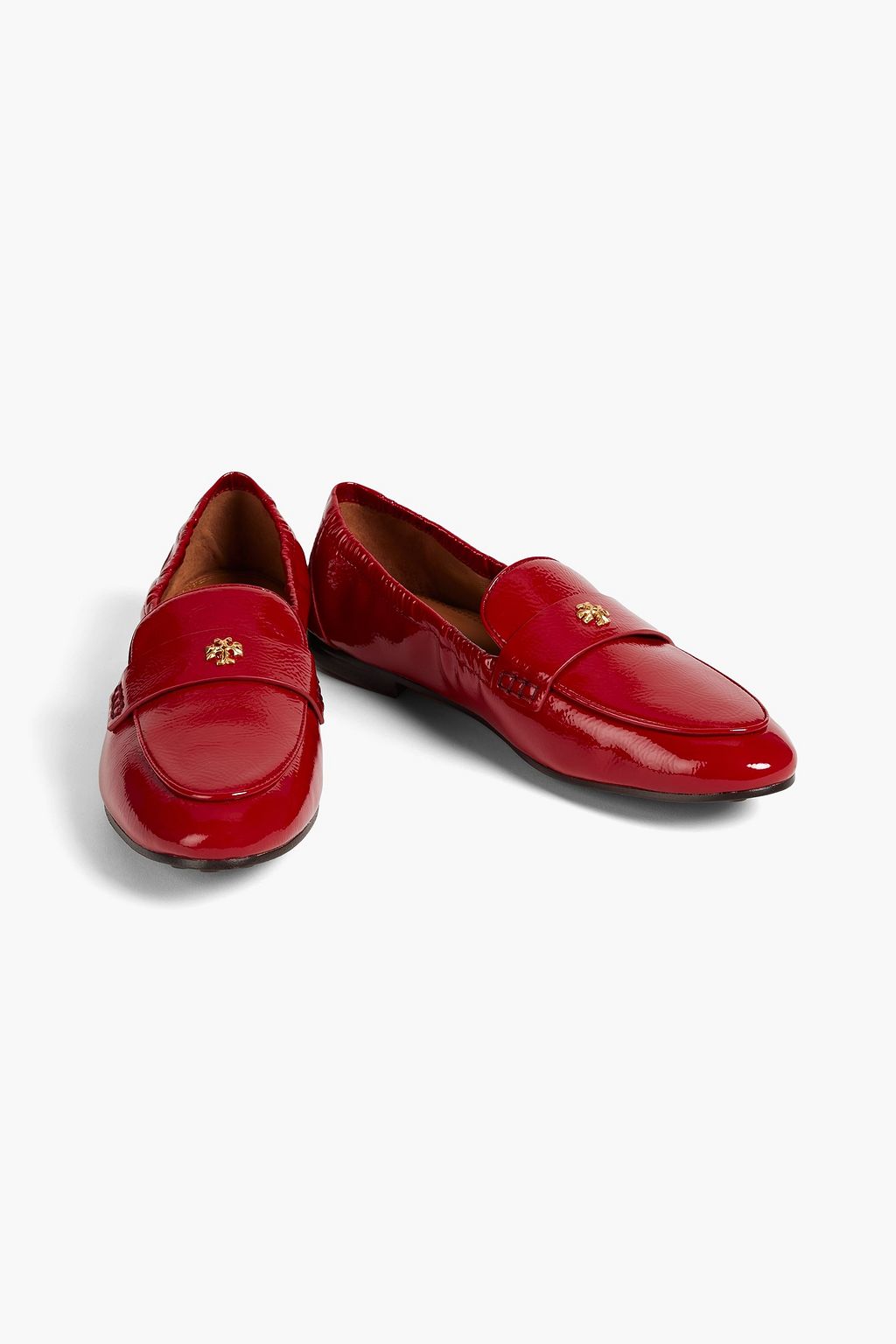 TORY BURCH 장식 디테일 페이턴트 가죽 로퍼
