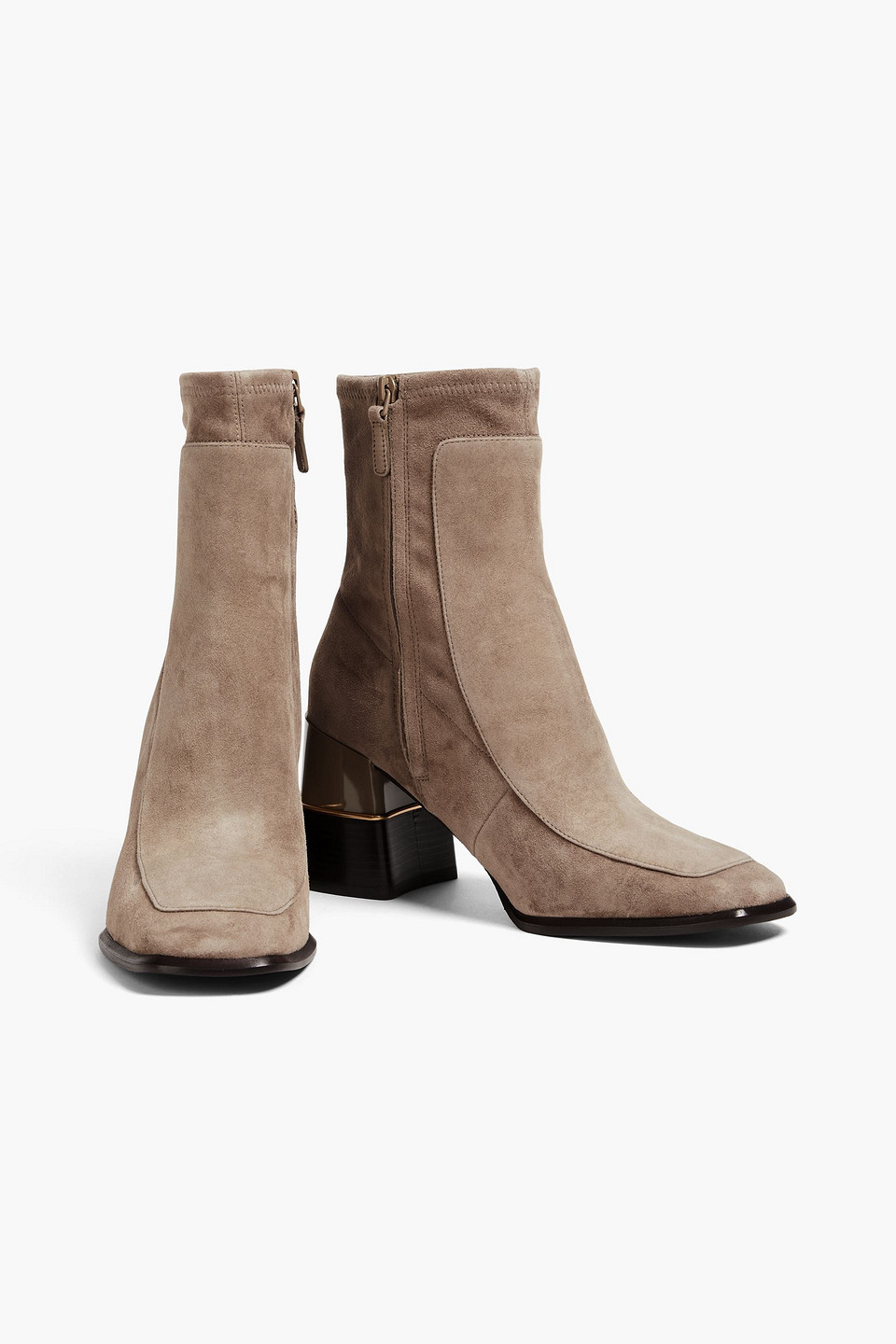  Tory Burch - Suede Ankle Boots - Neutral - Us 6 