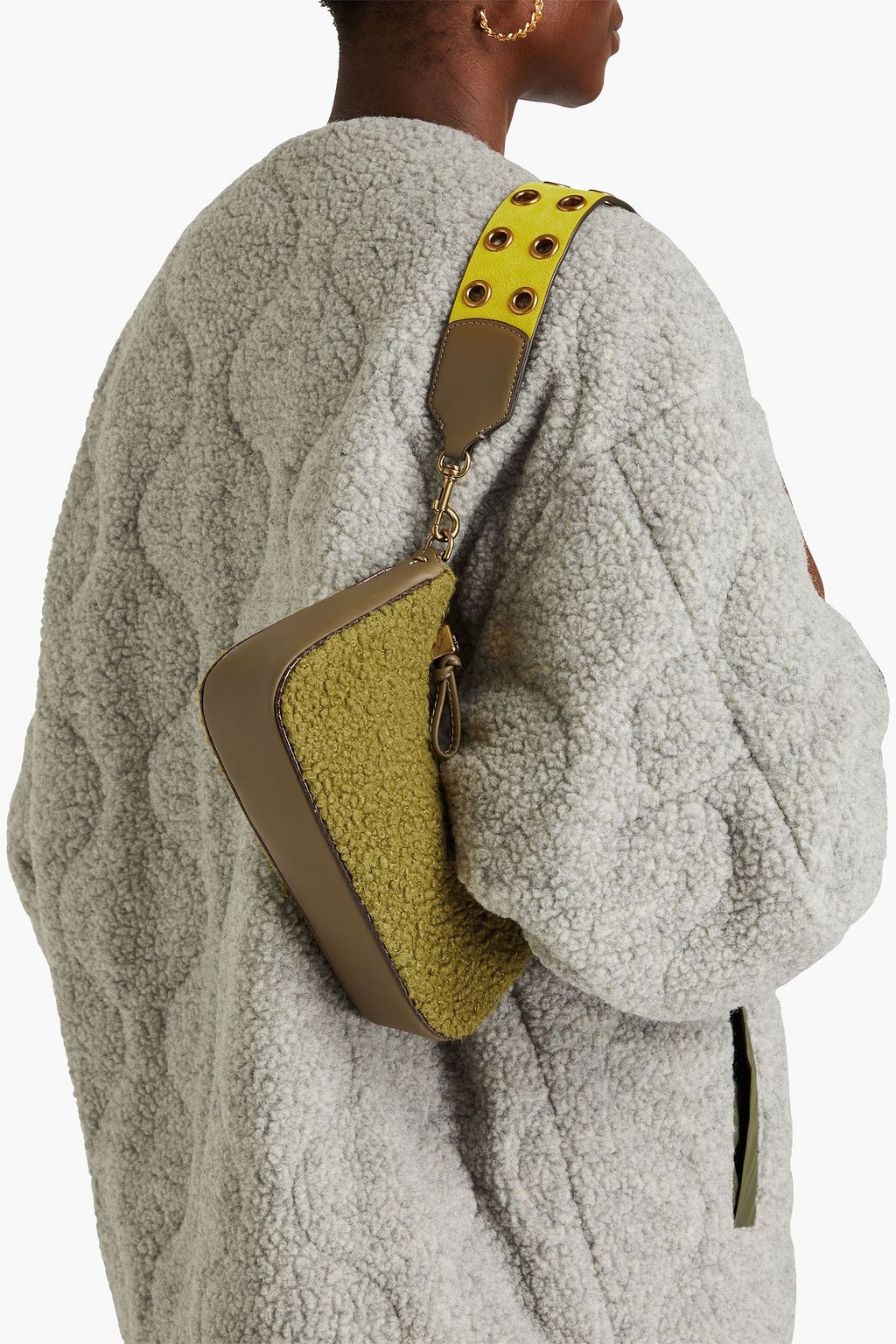 TORY BURCH Mercer bouclé shoulder bag