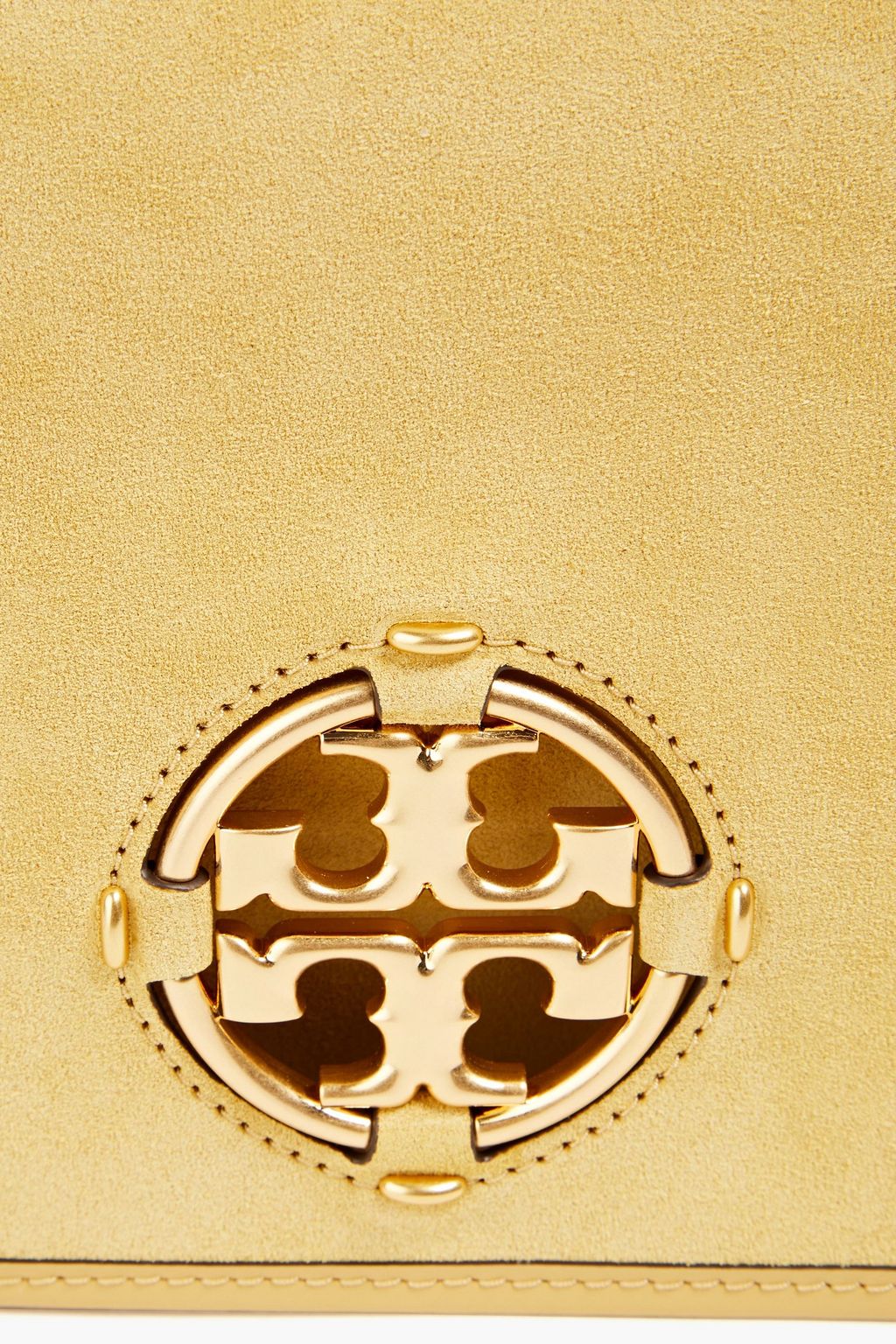 TORY BURCH حقيبة كروس بودي Miller من جلد السويد بتصميم مزركش