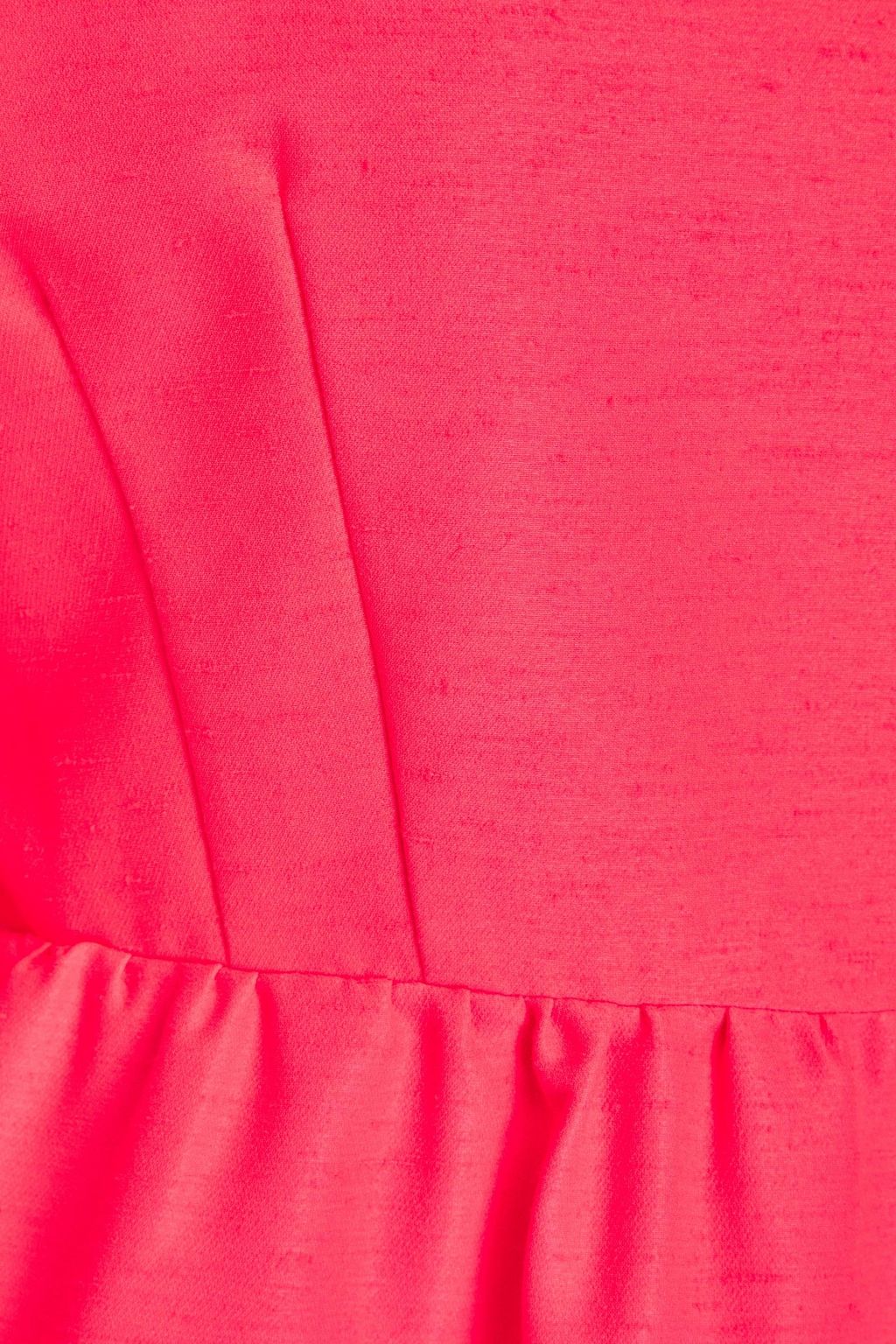 GUCCI Neonfarbenes Minikleid aus Twill mit Flammgarneffekt