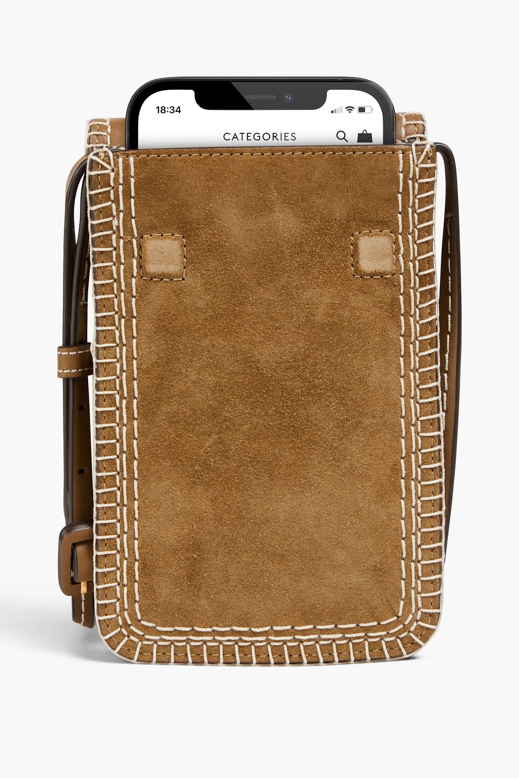 TORY BURCH スエード フォンポーチ