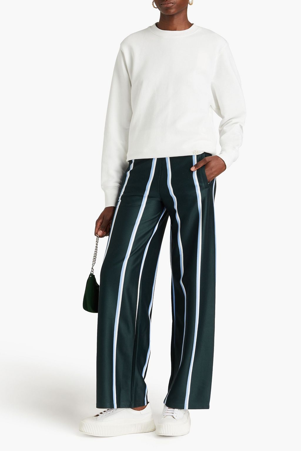 TORY SPORT French cotton-terry sweatshirt