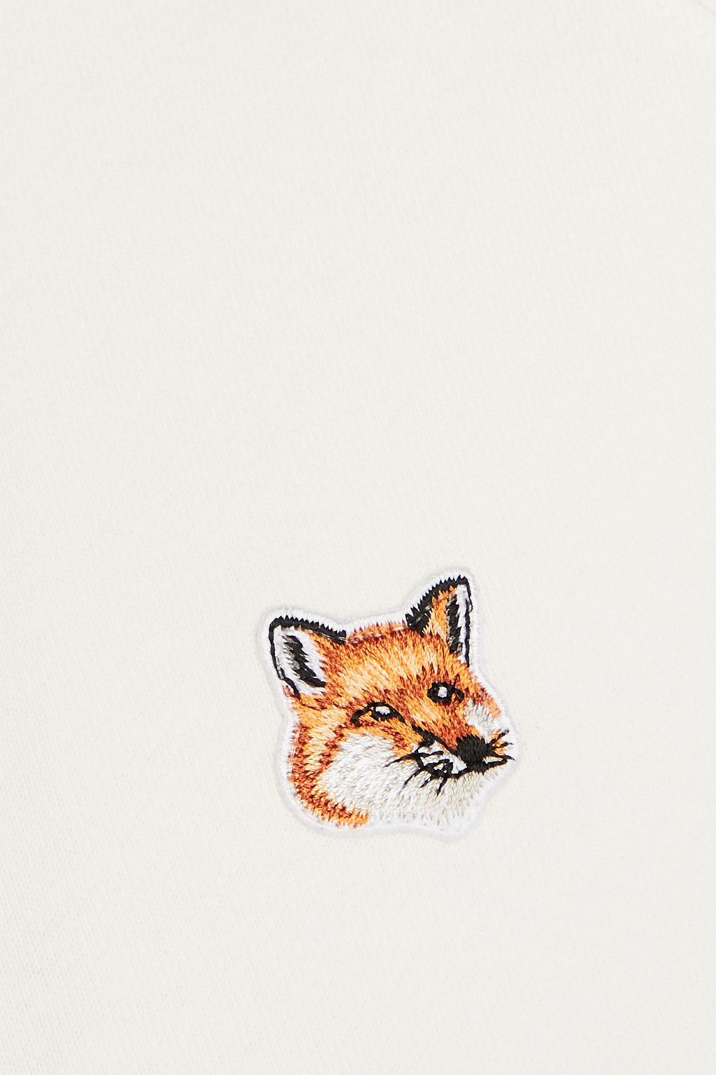 MAISON KITSUNÉ Appliquéd French cotton-terry sweatshirt