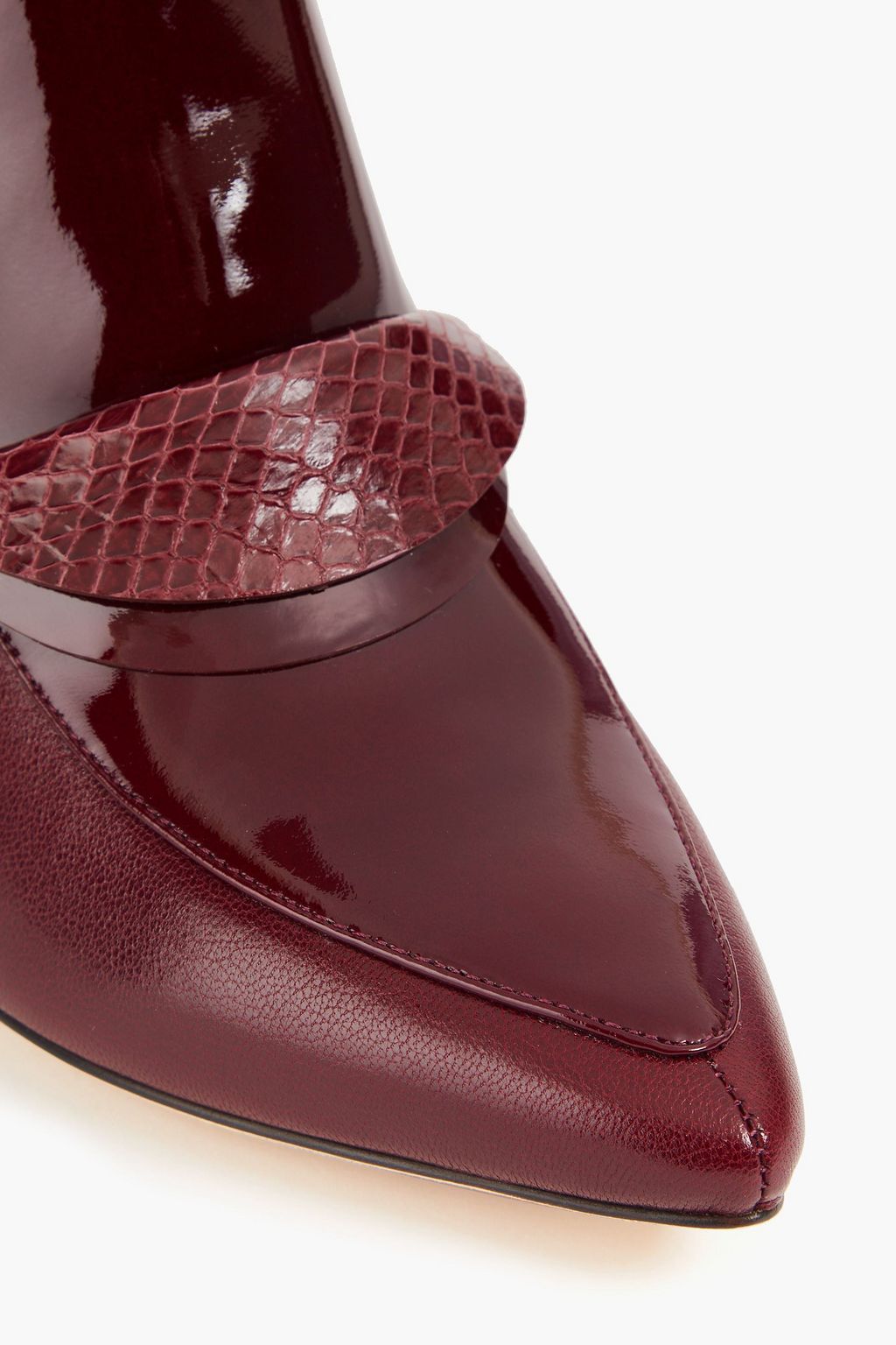 TORY BURCH Ankle Boots aus Lackleder und Leder