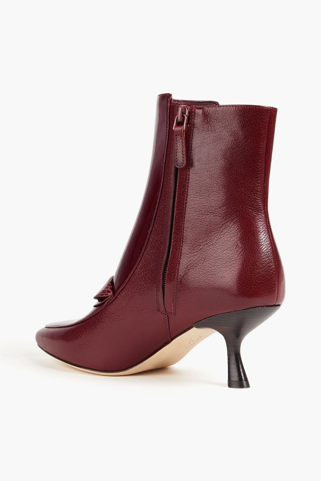 TORY BURCH Ankle Boots aus Lackleder und Leder
