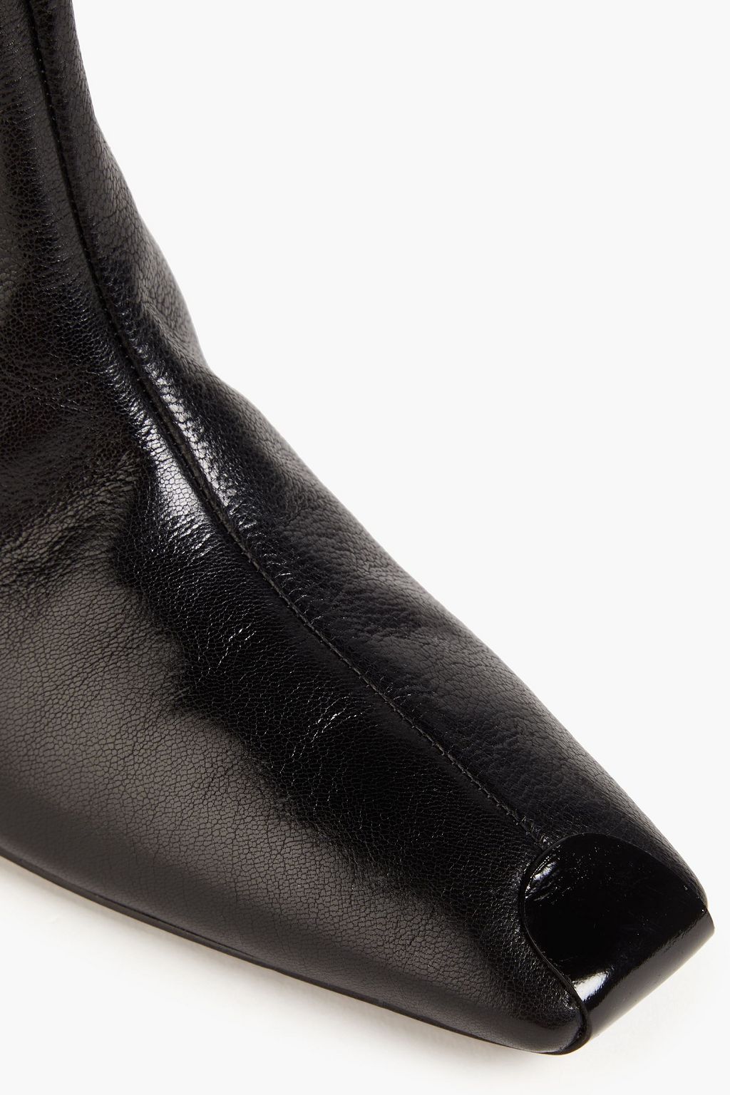 TORY BURCH Pebbled-leather knee boots