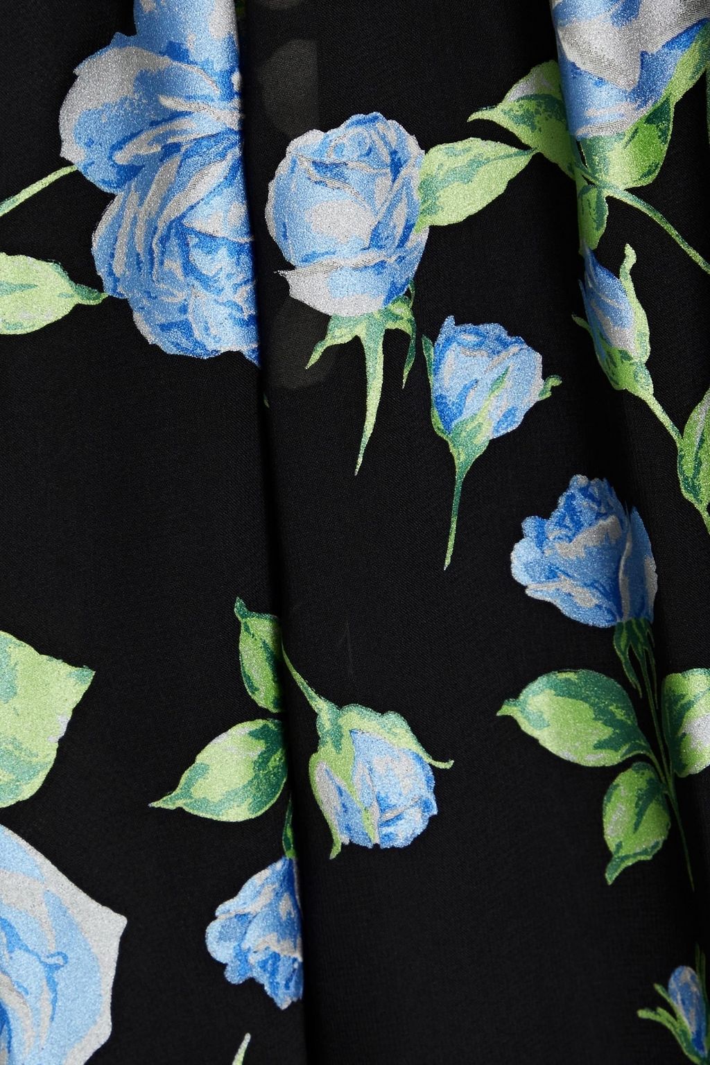 REDVALENTINO فستان طويل من الشيفون مخيط بأسلوب فيل كوبيه