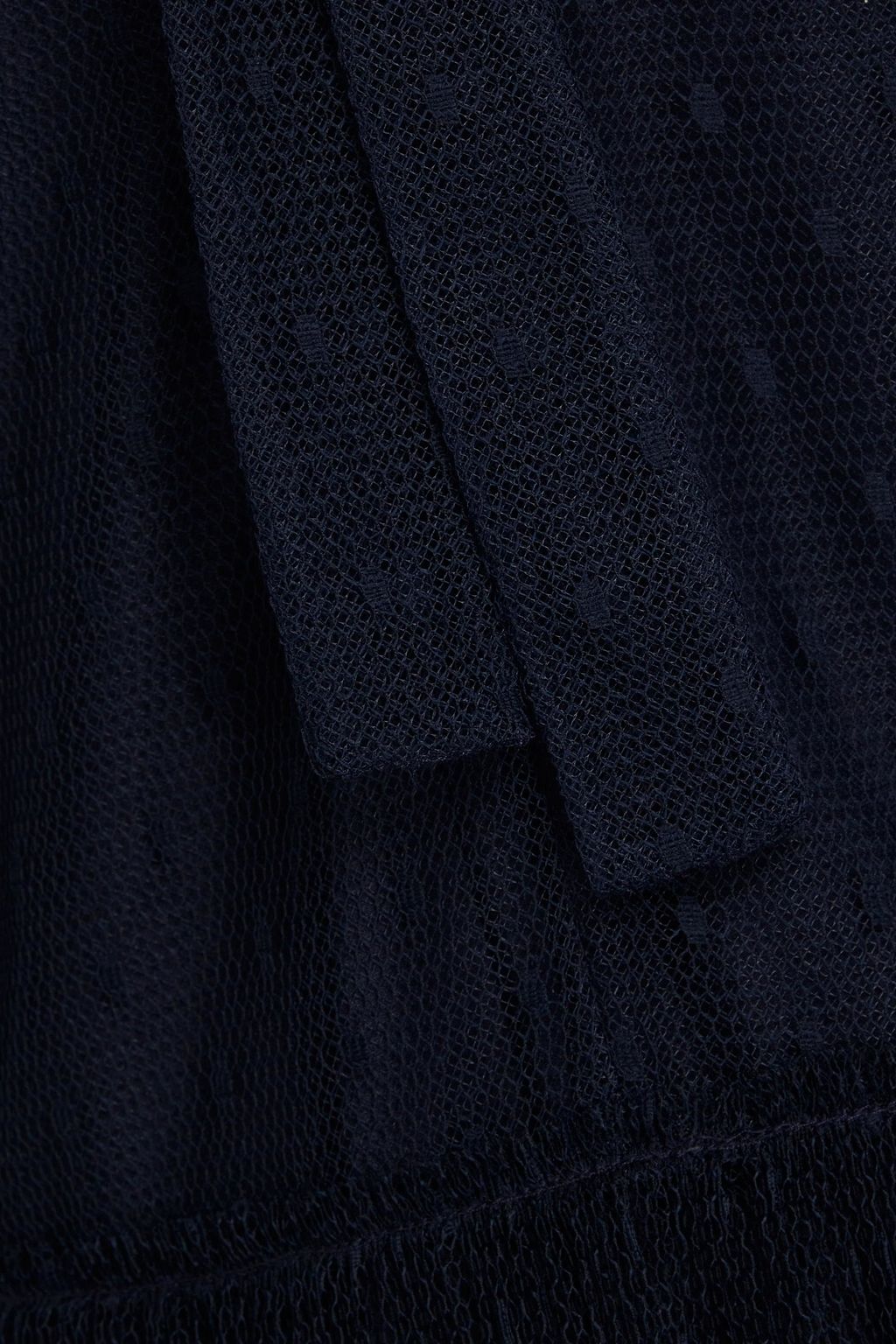 REDVALENTINO Tiered ruffled point d'esprit midi dress