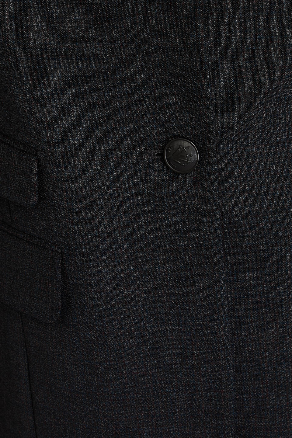 Rag & Bone Wool-crepe Blazer In Dark Gray