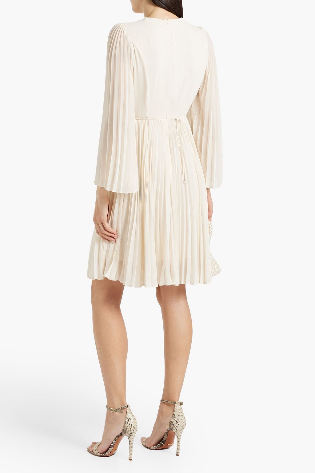 ZIMMERMANN Pleated chiffon mini dress