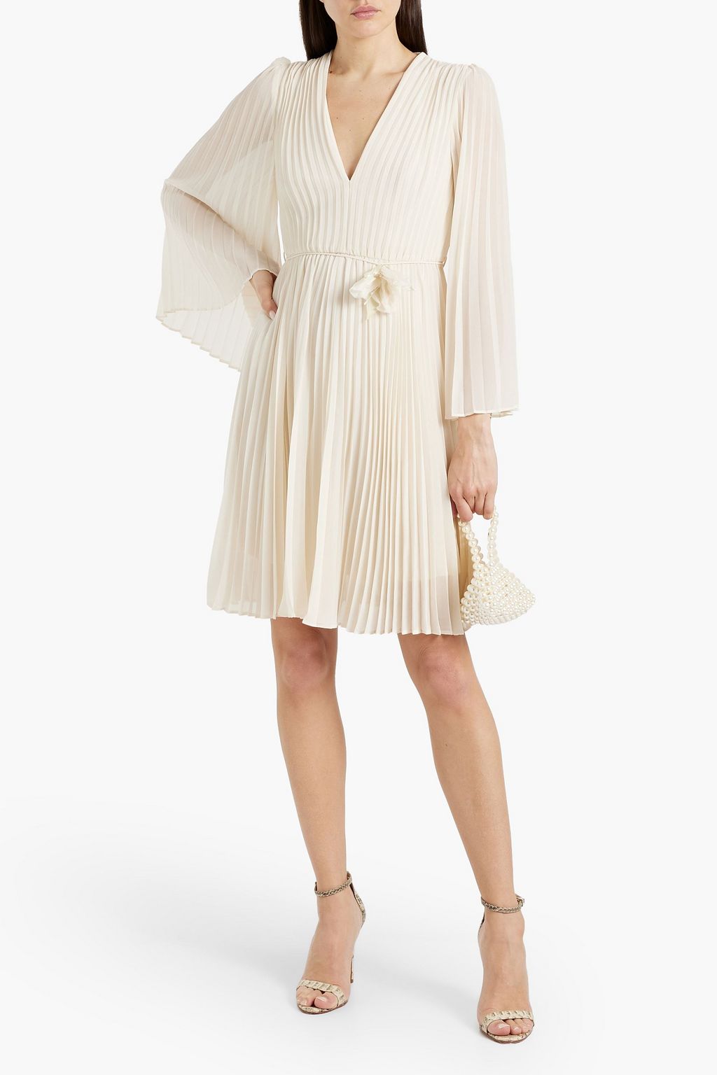 ZIMMERMANN Pleated chiffon mini dress