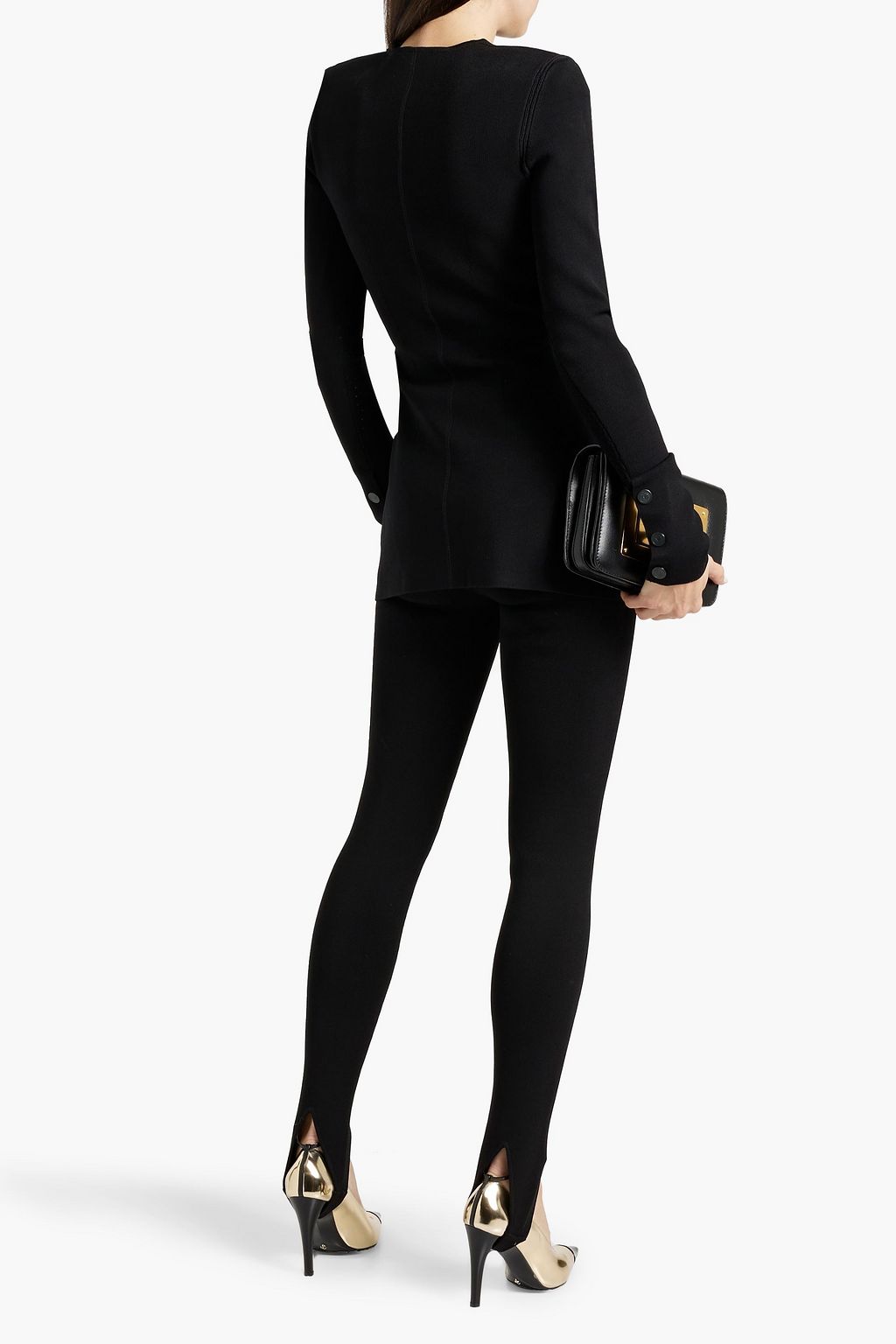 VB BODY VICTORIA BECKHAM جاكيت محاك بحبكة بوينتيل