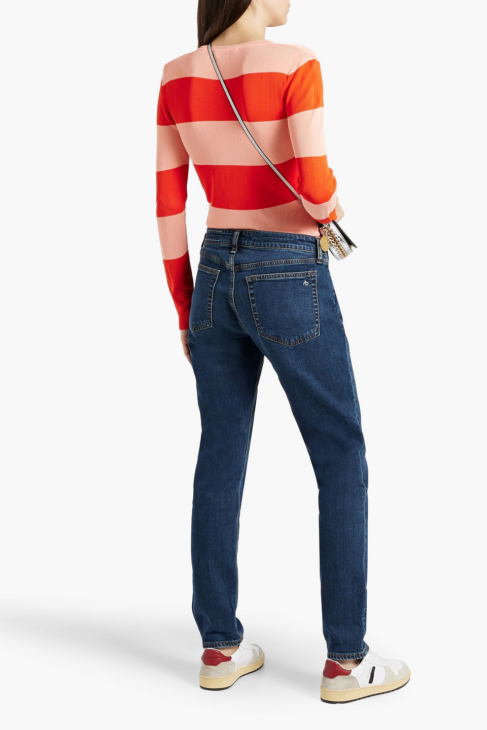  Rag & Bone - Dre Slim Boyfriend Jeans - Blue - 26 