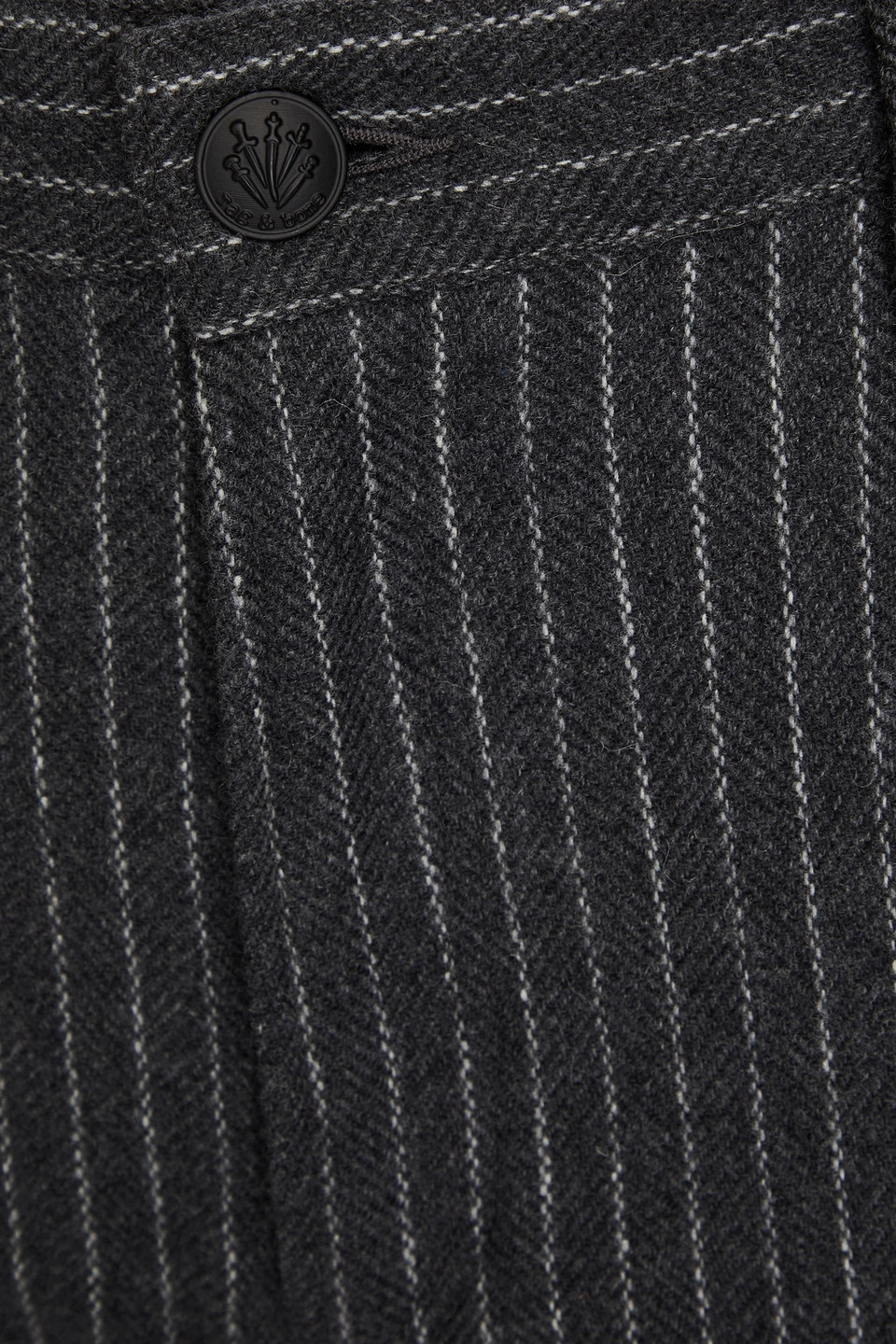 Rag & Bone Pinstriped Wool-blend Tweed Cargo Pants In Dark Gray