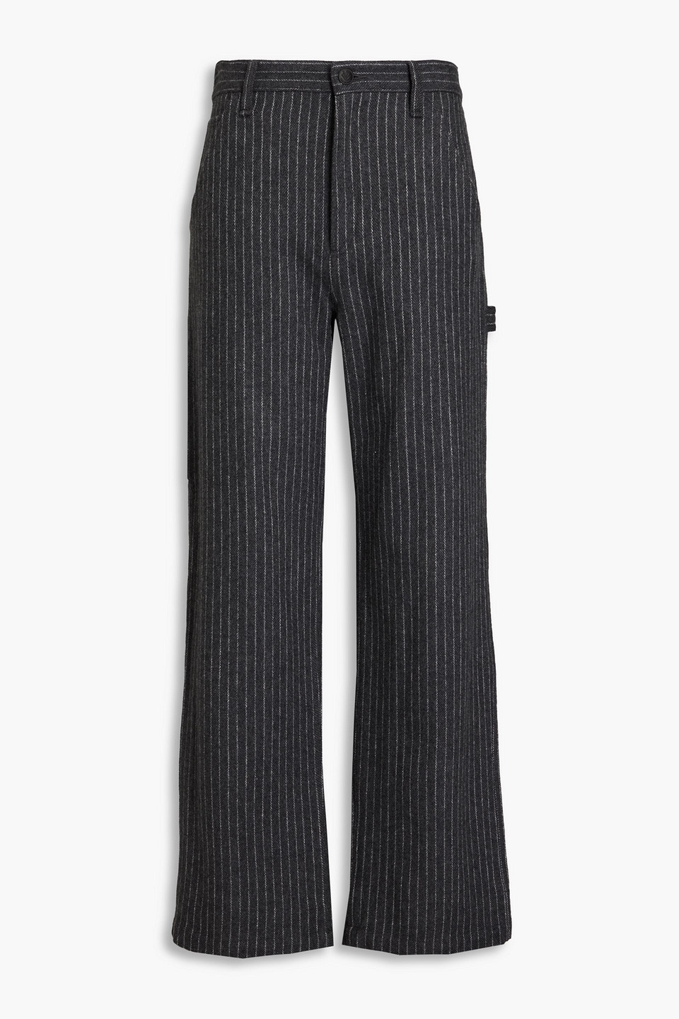 Rag & Bone Pinstriped Wool-blend Tweed Cargo Trousers In Grey