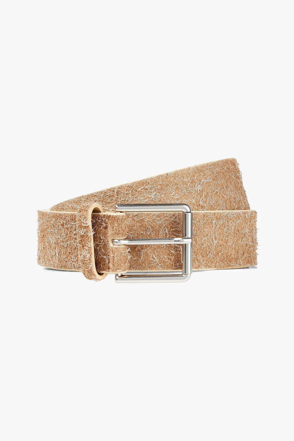 Brushed suede belt