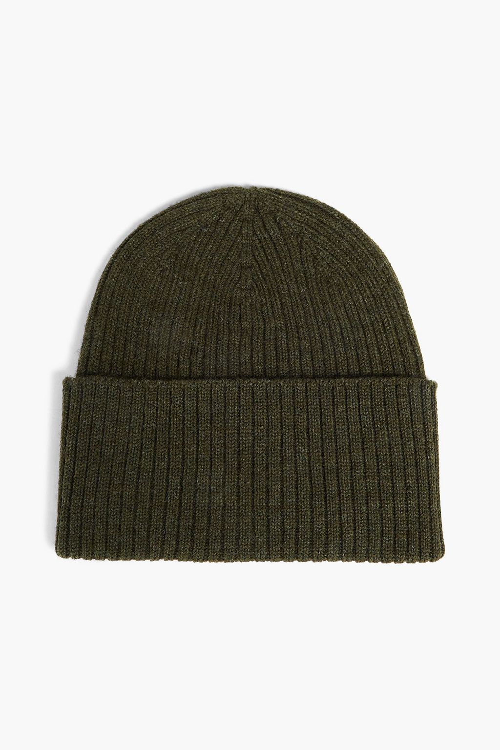 Maison Kitsuné - Bold Fox Head Patch Ribbed Beanie | HBX