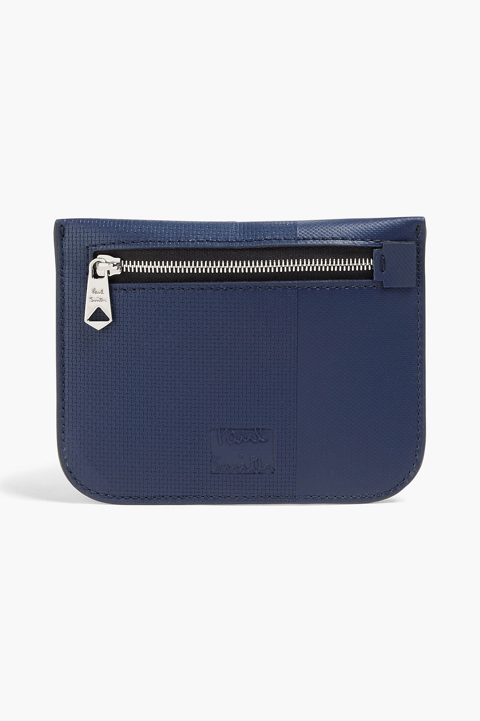Paul Smith Textured-leather Cardholder In Navy
