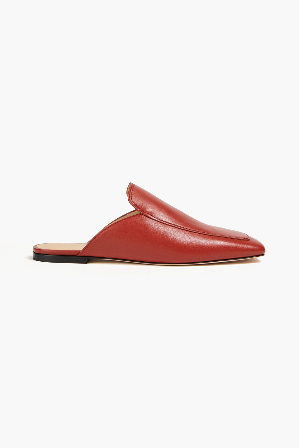 Wandler Megan Leather Loafers In Brick