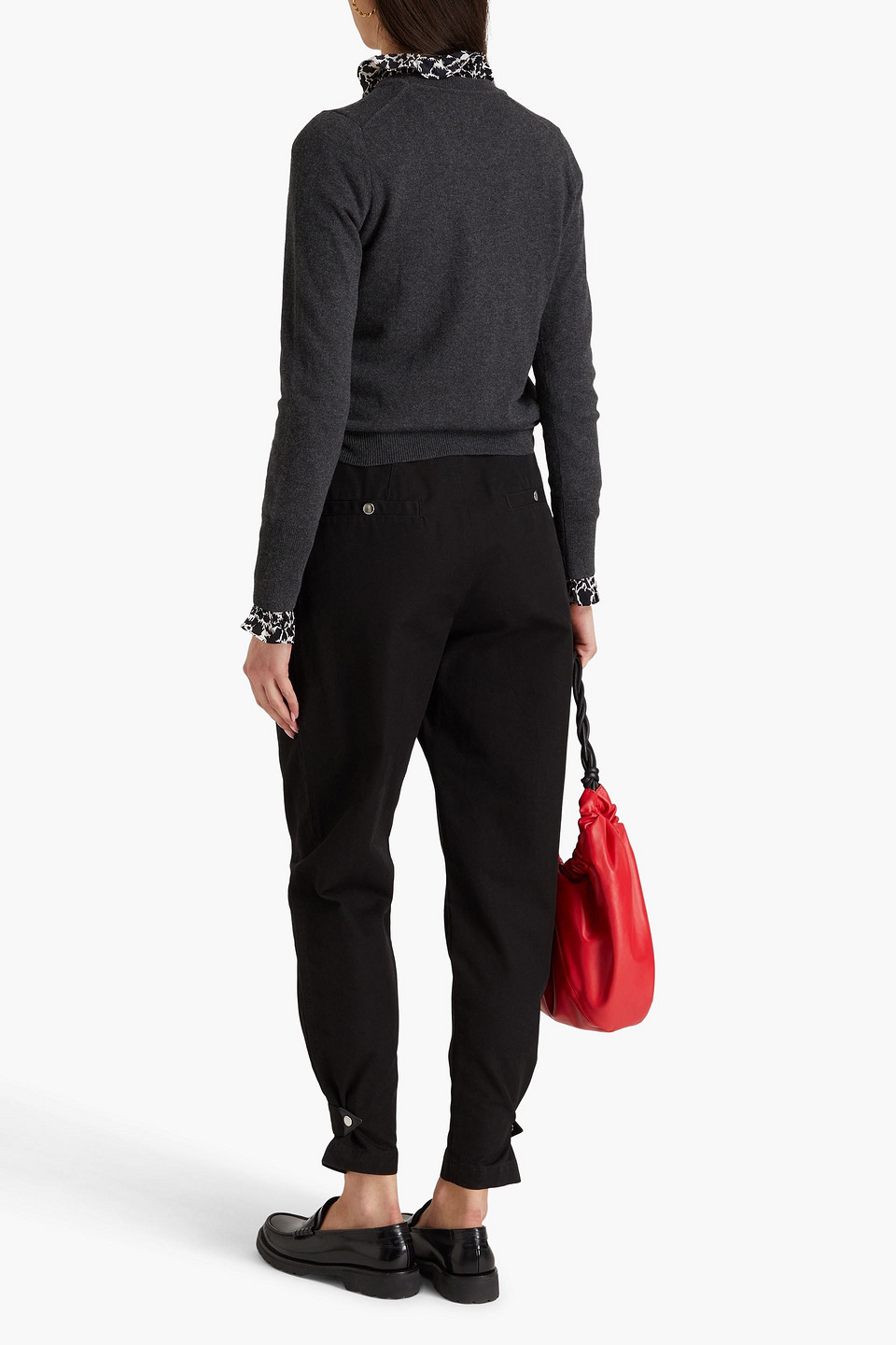Isabel Marant Étoile Pulcie Karottenhose Aus Baumwoll-canvas In Schwarz
