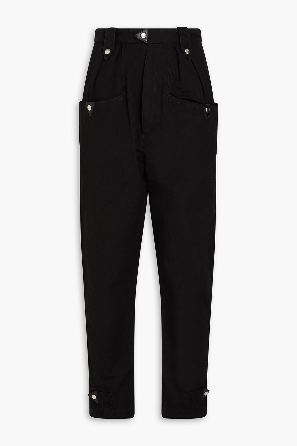 Isabel Marant Étoile Pulcie Karottenhose Aus Baumwoll-canvas In Schwarz
