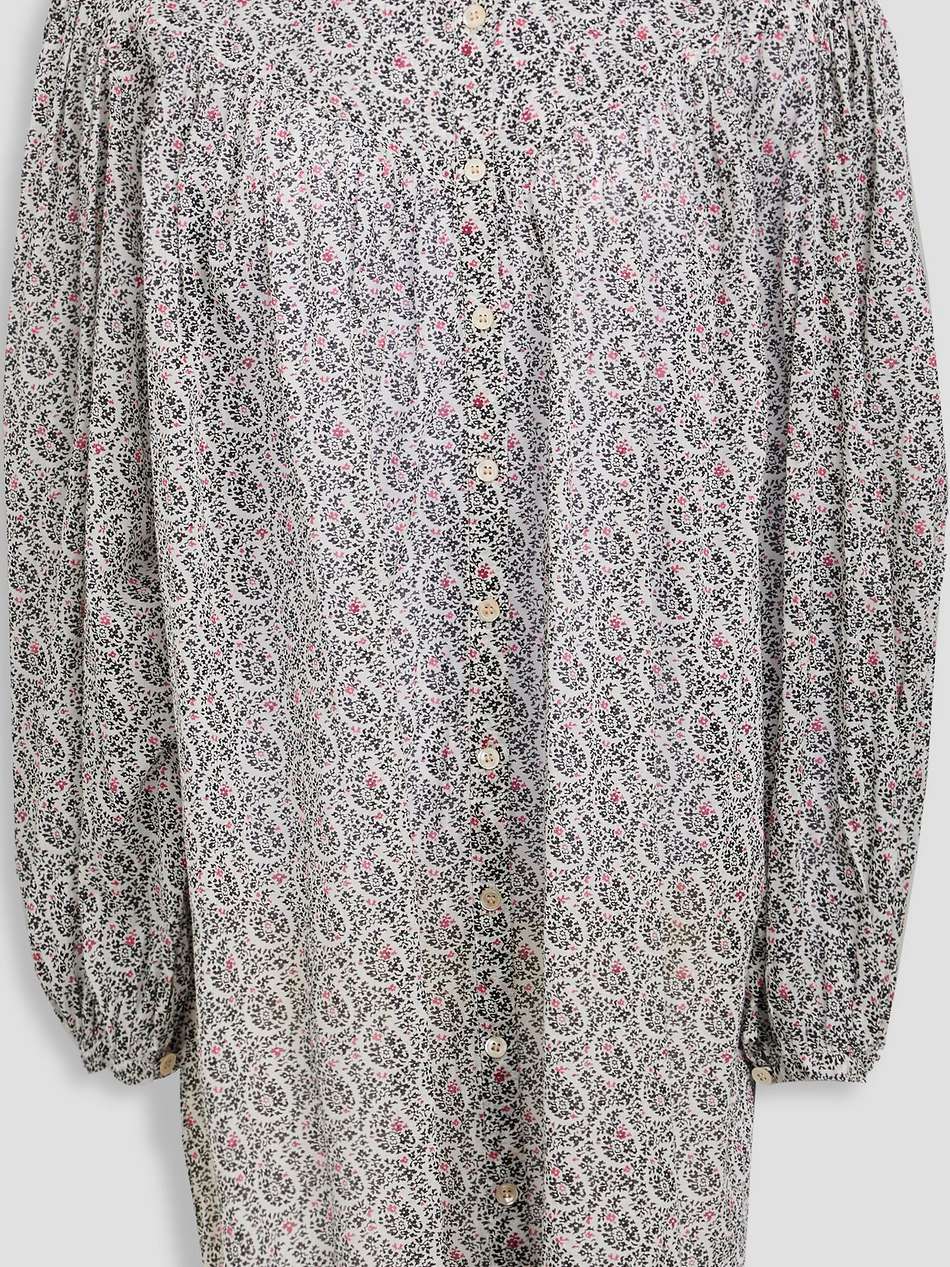 mildi floral-print cotton-mousseline mini shirt dress