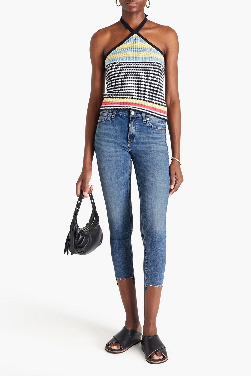 RAG & BONE MONTEROSSO CROPPED HIGH-RISE SKINNY JEANS