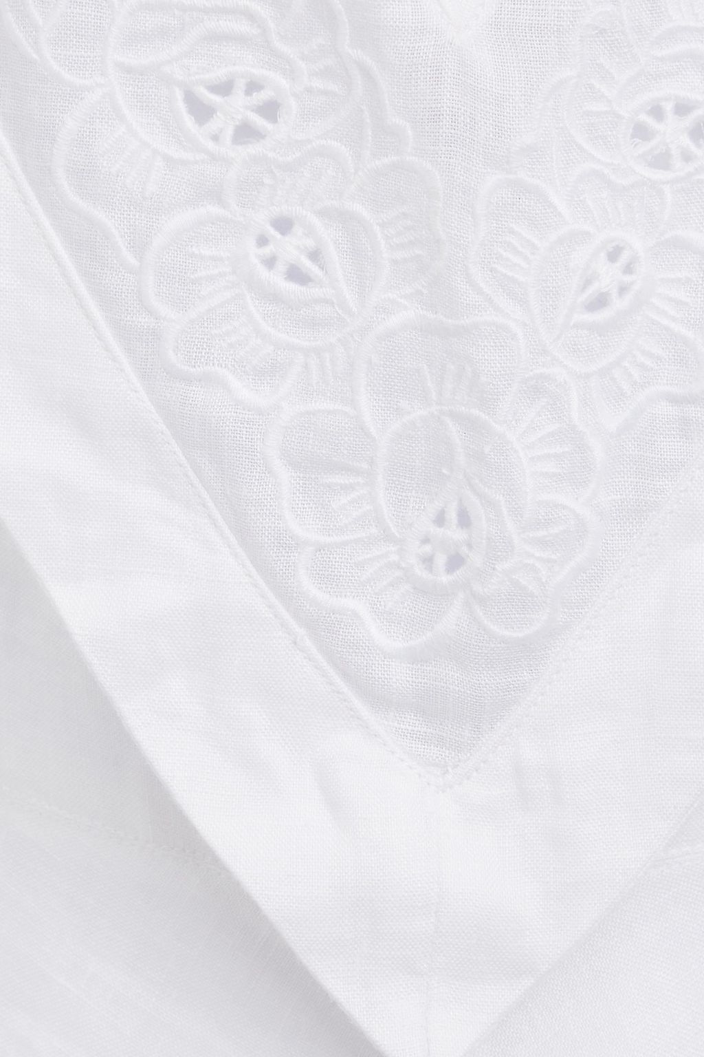 MARANT ÉTOILE Erna broderie anglaise linen midi dress